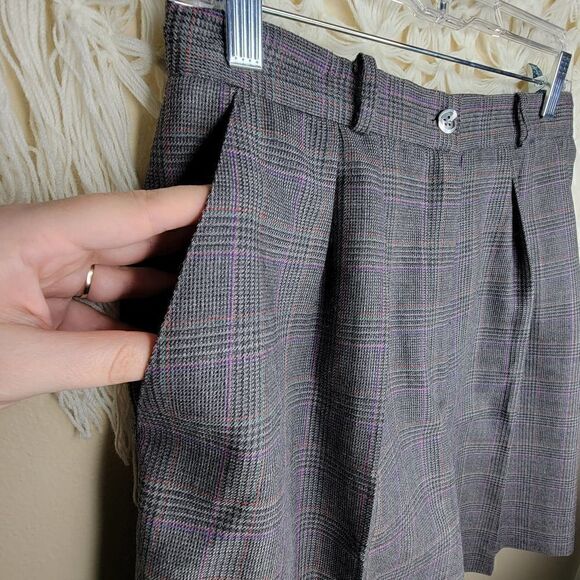 Liz Claiborne Petite Collection Wool Bermuda Shorts Grey Size 10 Petite - Picture 12 of 14